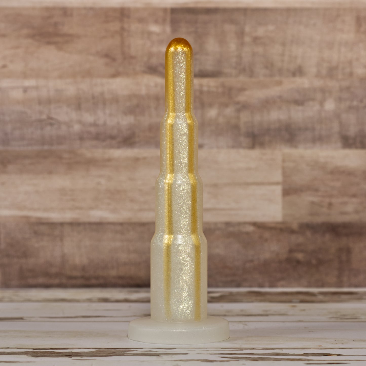 Advocate Small - Stepped - Silver Gold Sparkle Drip Coloration