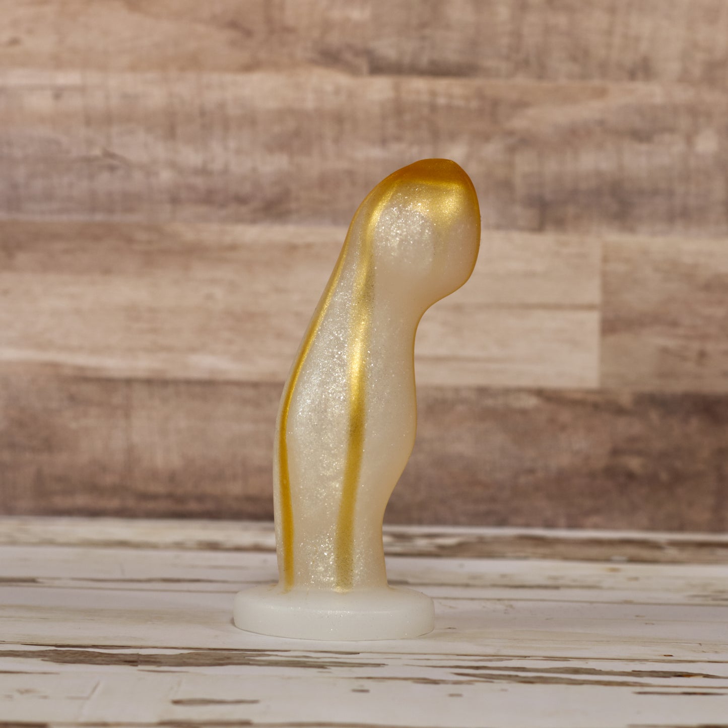 Ally Small - Single Density - Silver Gold Sparkle Drip Coloration - Soft - Ready to Ship