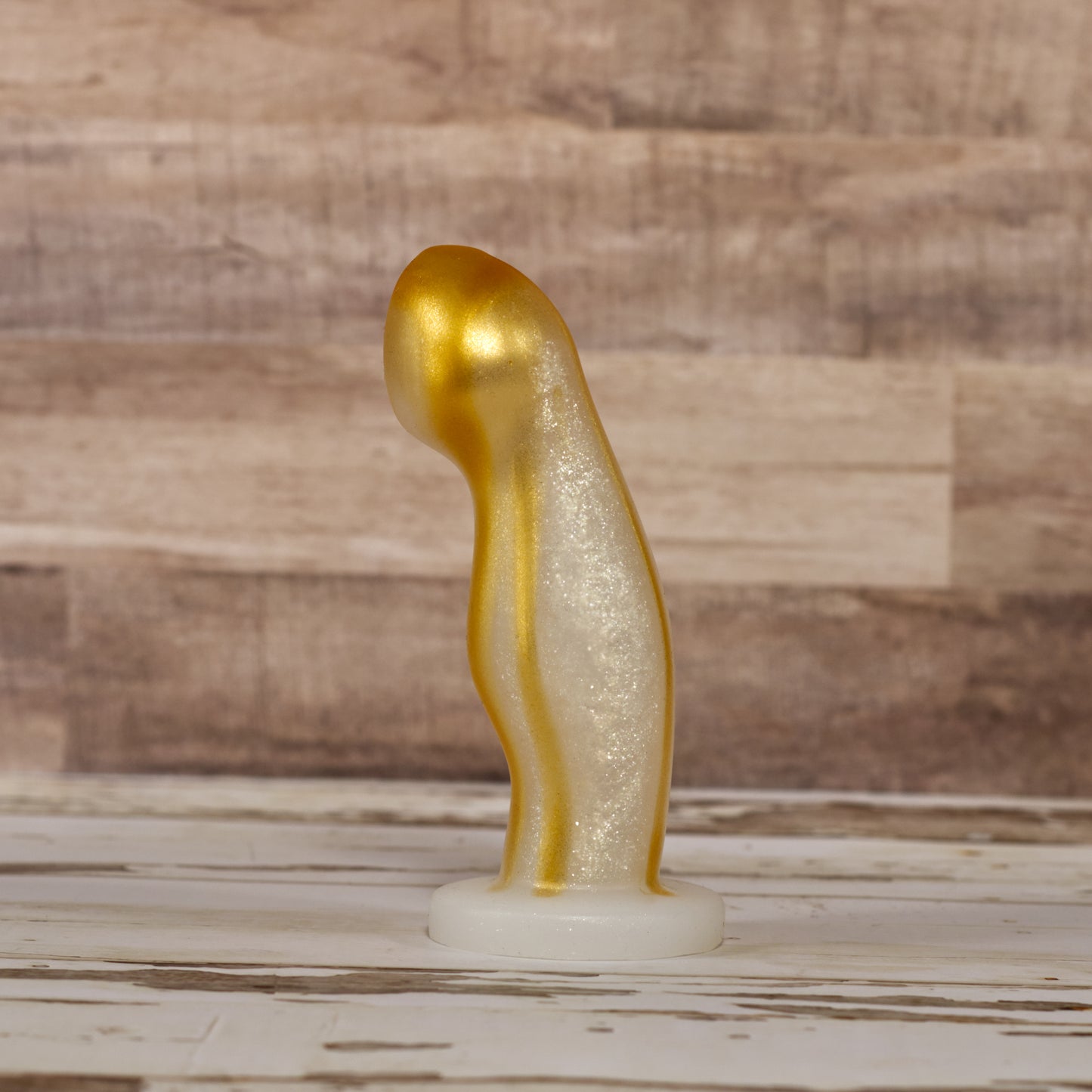 Ally Small - Single Density - Silver Gold Sparkle Drip Coloration - Soft - Ready to Ship