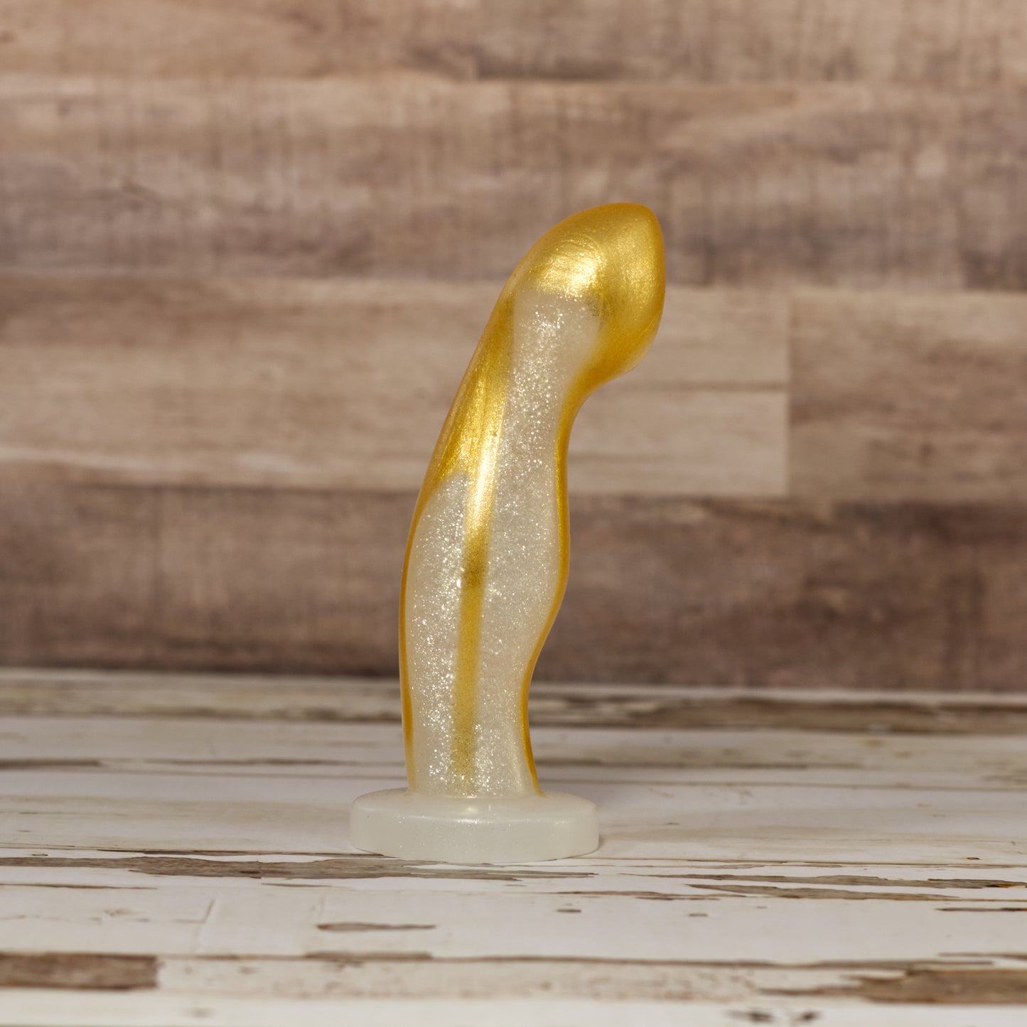 Ally Extra Small - Single Density - Silver Gold Sparkle Drip Coloration