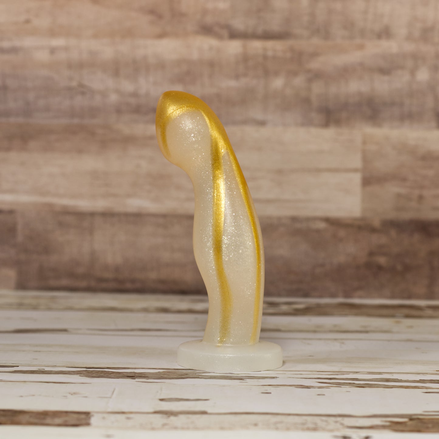 Ally Extra Small - Single Density - Silver Gold Sparkle Drip Coloration