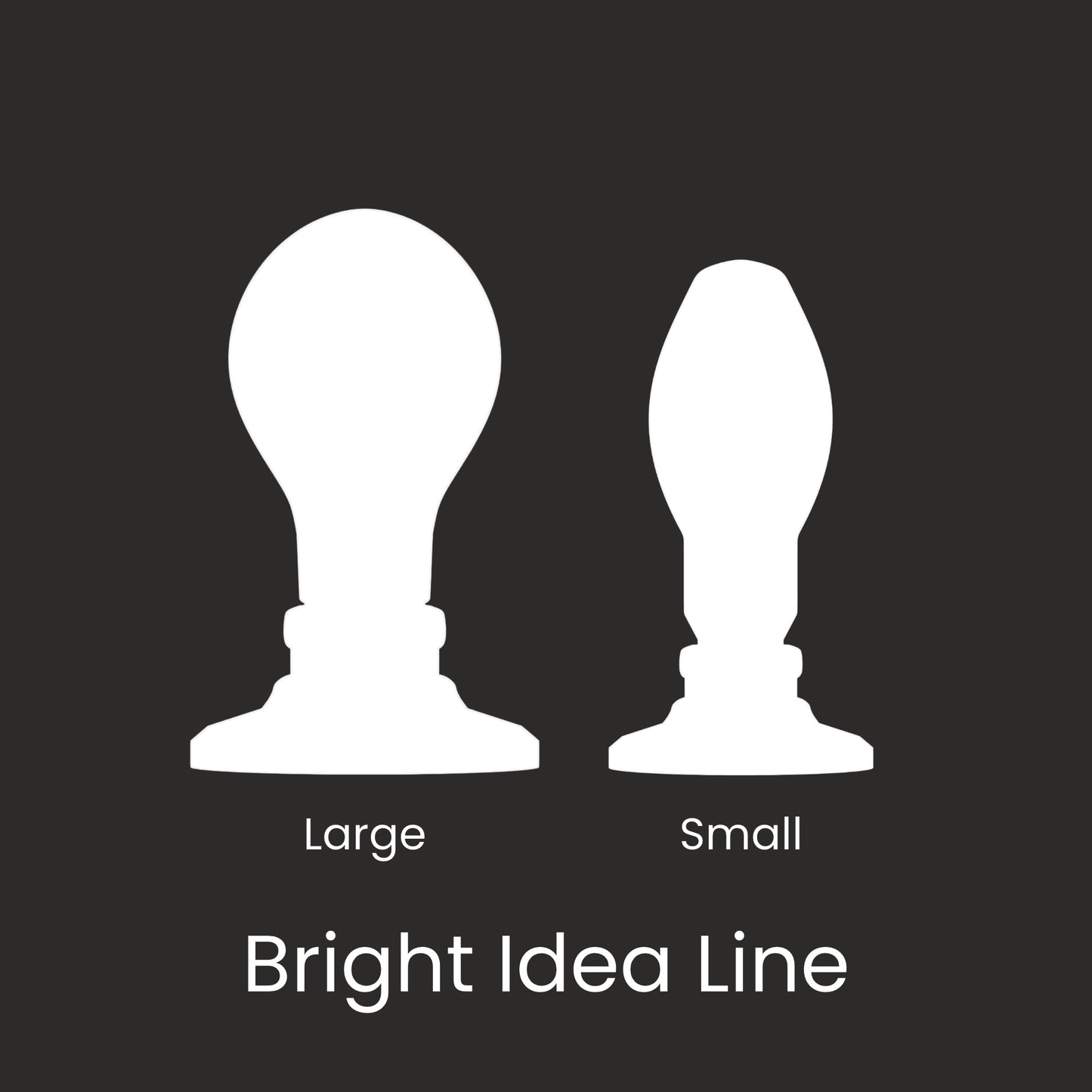 Bright Idea Small Plug - Glow In the Dark Blue - Soft - Ready to Ship