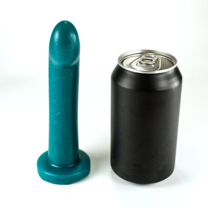 Front view of the Sidekick XS next to a standard soda can.